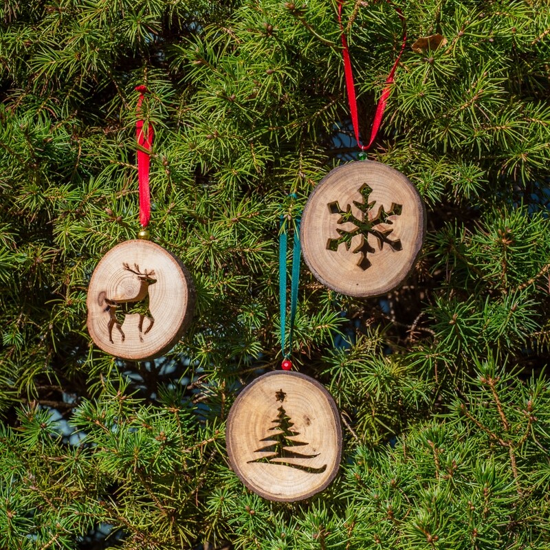 Live-edge Ornaments
