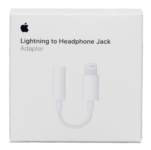 Apple Lightning to 3.5 mm Headphone Jack Adapter, Packaging: Retail
