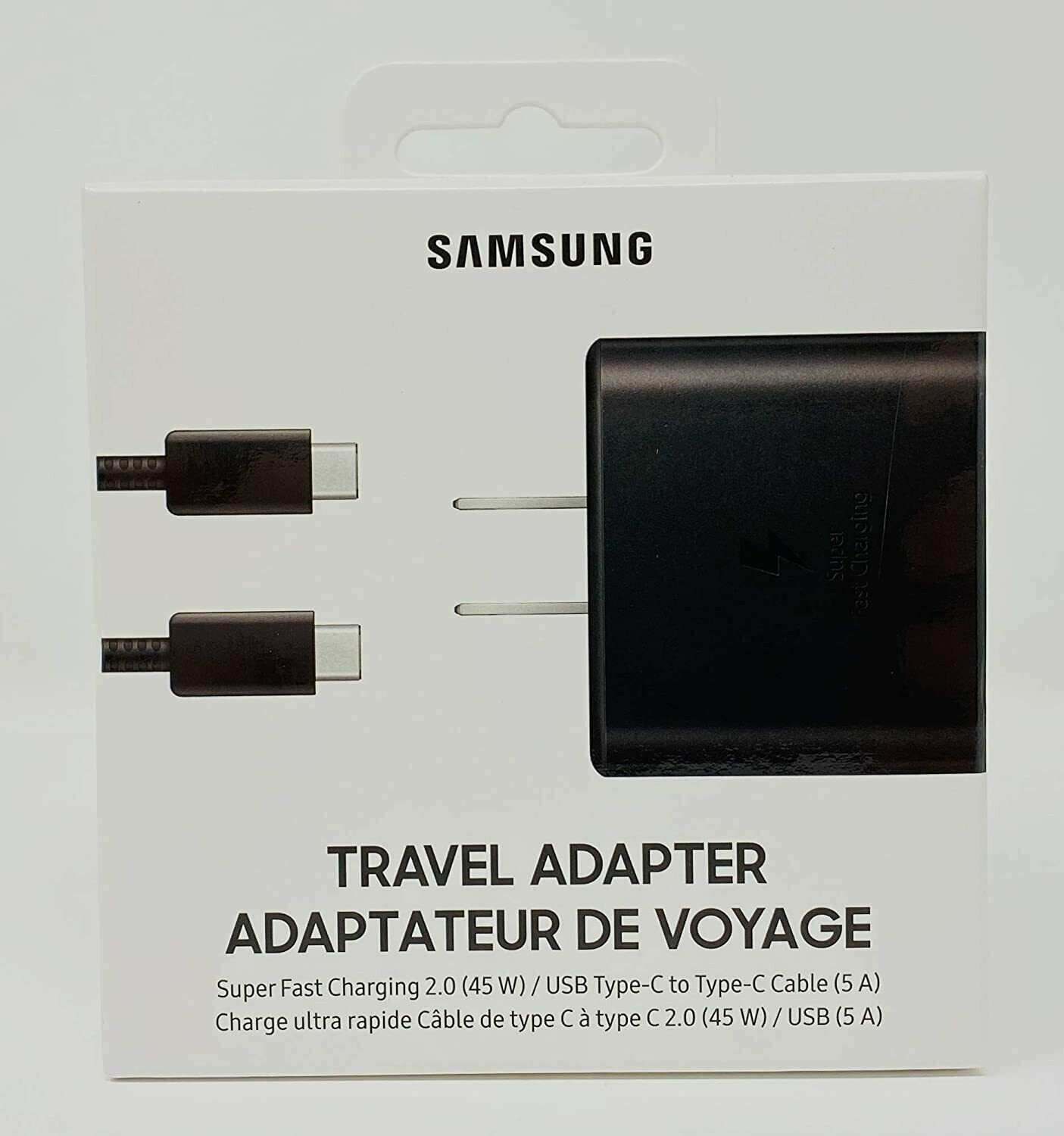Samsung Super Fast Travel Charger 45W (USB C to USB C Cable and Adapter)