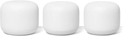 Google Nest Wifi Router and Point (3-Pack) White