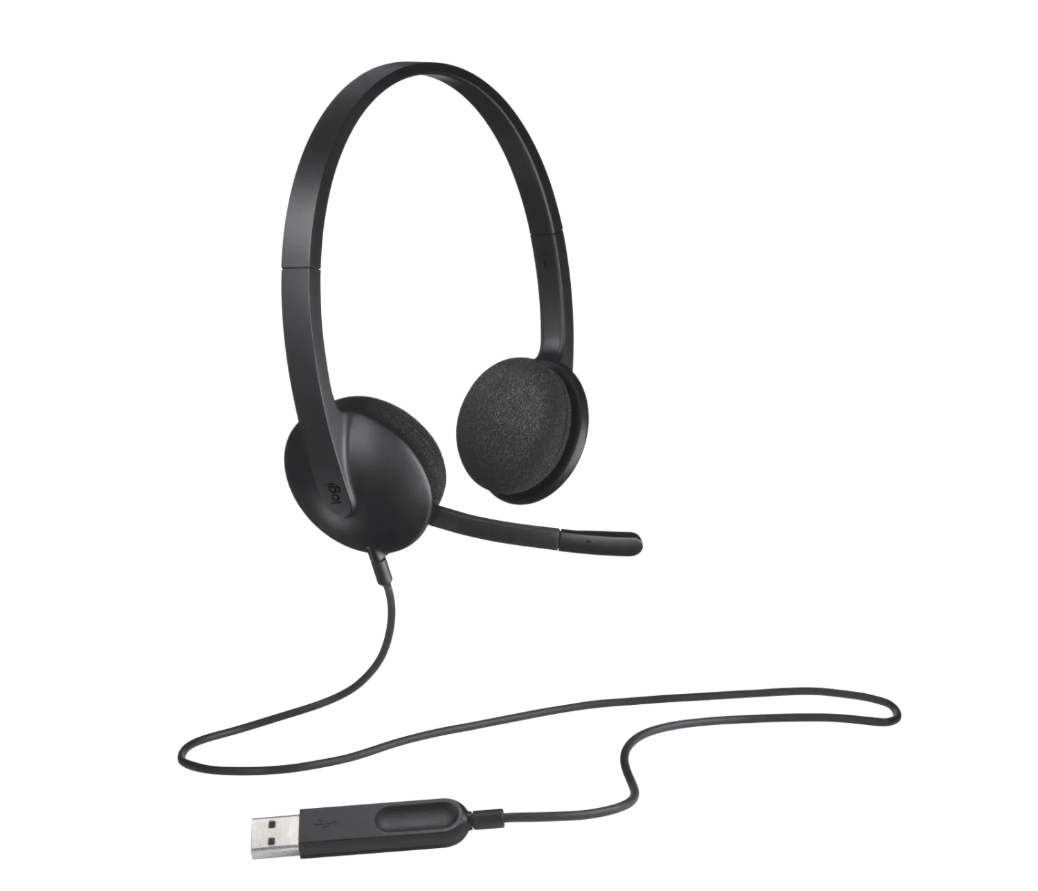 Logitech H340 USB Computer Headset Black