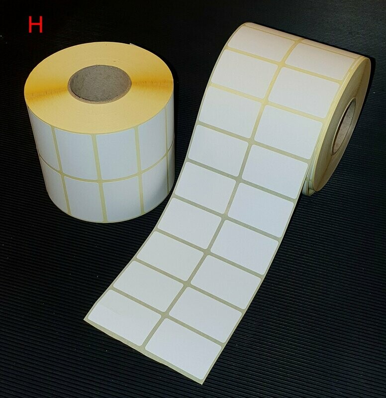 Labelprinterstickers (enkel) thermo top (H) M 6 rollen