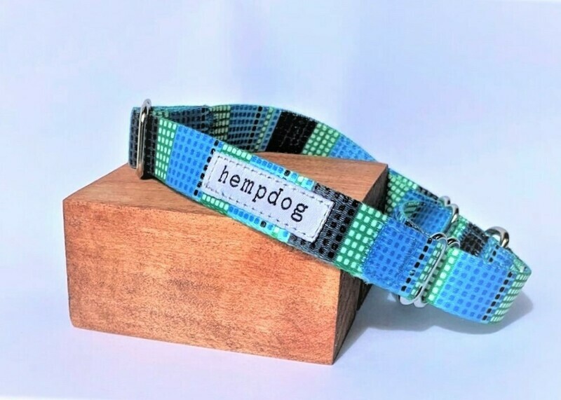 &quot;Happy&quot;  Blue RPET Martingale Collar