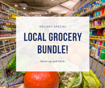 LOCAL GROCERY BUNDLE! Veggies, Snacks, Meats & More! LOCAL GROCERY BUNDLE! Veggies, Snacks, Meats & More!