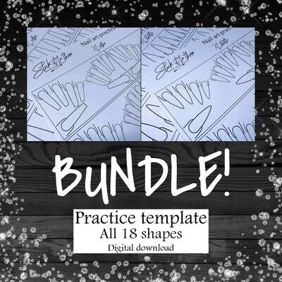 Practice templates | Nail Art