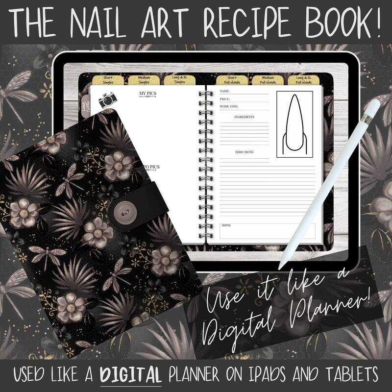 The NAIL ART Recipe Book - DIGITAL download - Dragonfly