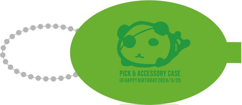 コイン＆ピックケース(CLEAR GREEN)