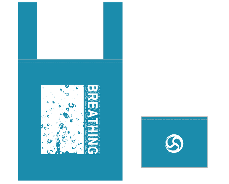 「呼吸」エコバッグ【BLUE】