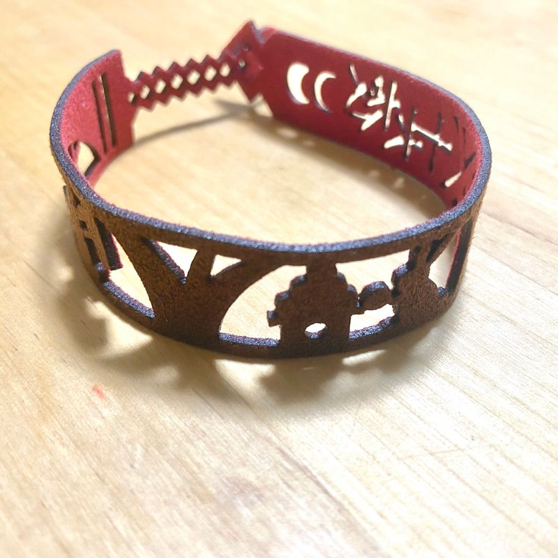 『十六夜』リバーシブルレザーブレスレット