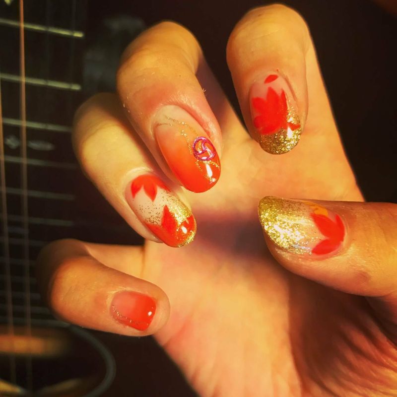 ネイルシール メタリックピンク