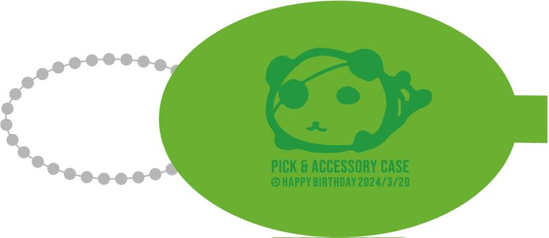 コイン＆ピックケース(CLEAR GREEN)