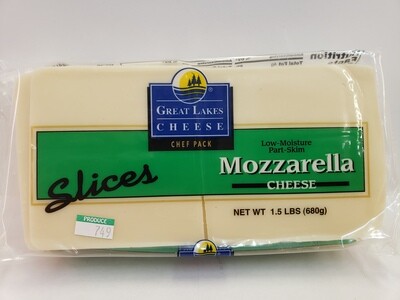 Cheese Mozzarella Sliced 24oz