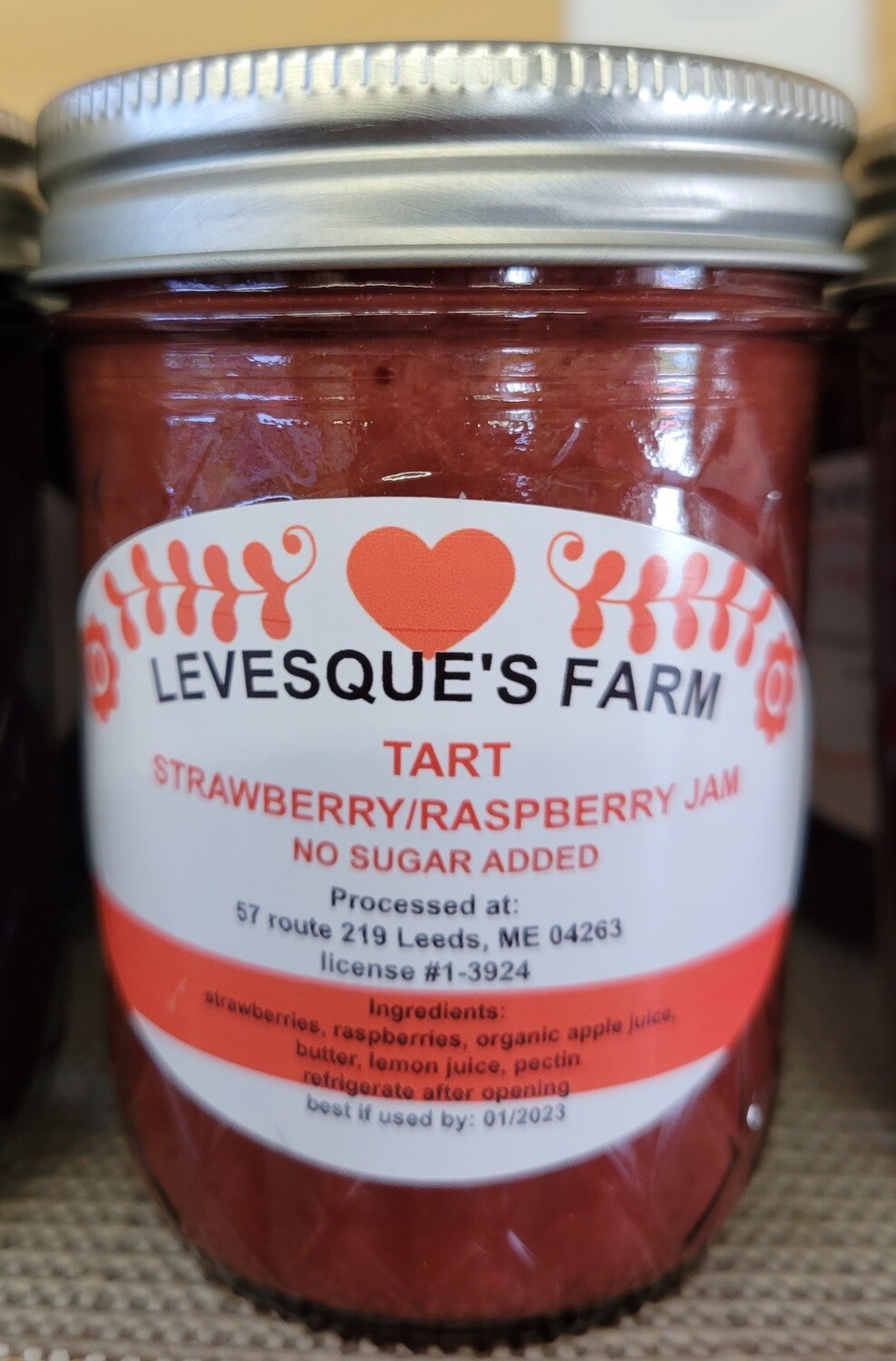 Levesque's Farm - Tart Strawberry/Raspberry Jam