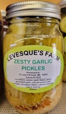 Levesque's Farm - Zesty Garlic Pickles