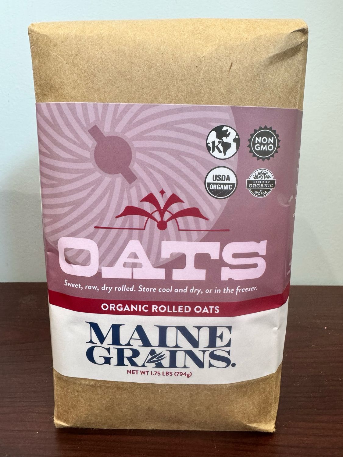 Organic Oats, Choose: Organic Rolled Oats 1.75#