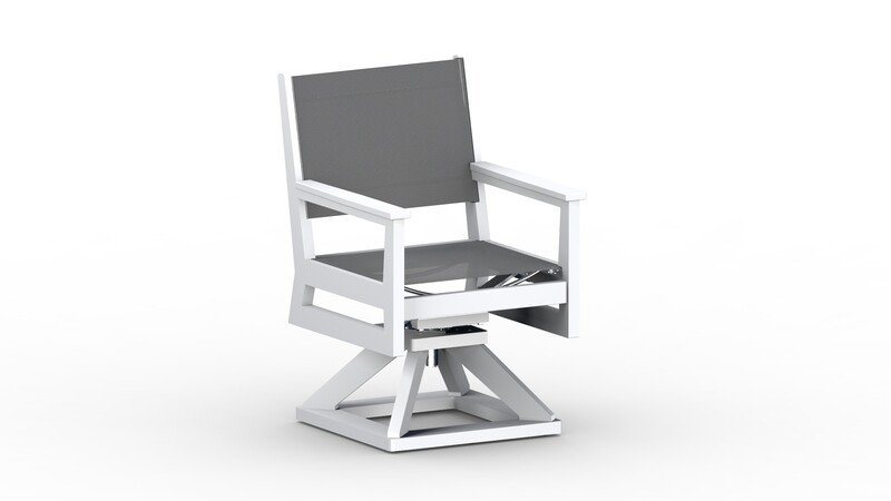 <NEW> MAYHEW SLING SWIVEL ROCKER DINING CHAIR