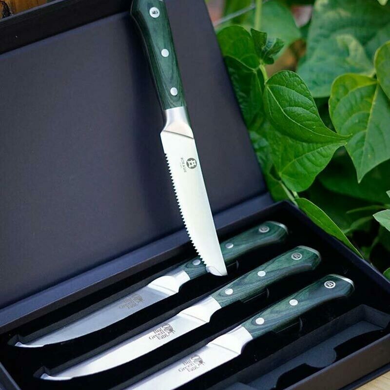 {Limited Edition} Big Green Egg 4-Piece Steak Knife Set