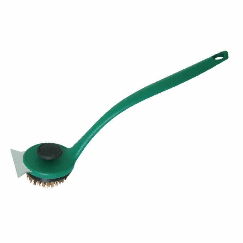 SpeediClean Palmyra Bristle Long-Handle Grid Scrubber