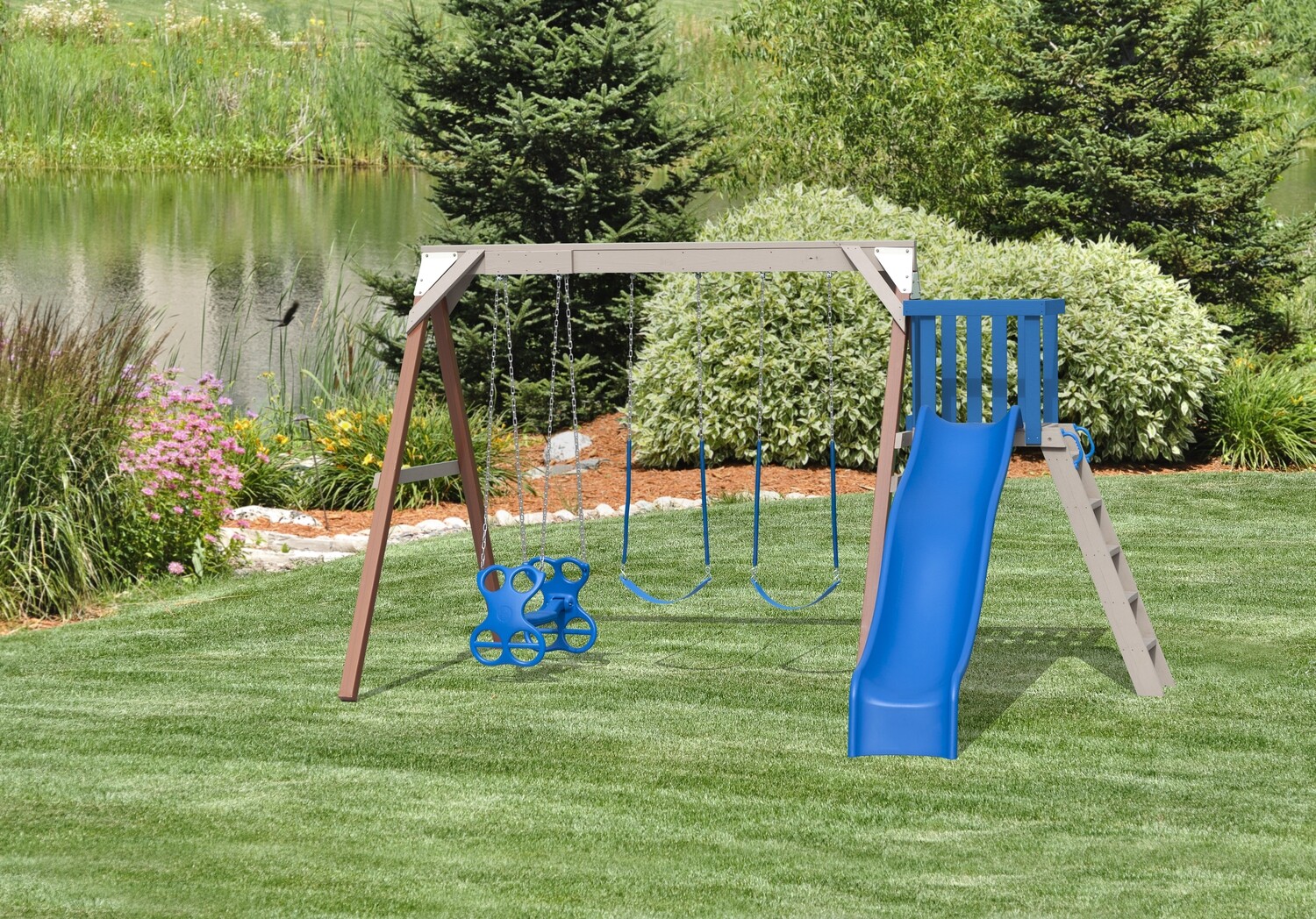 Play Mor Summer's Eve Swing Set