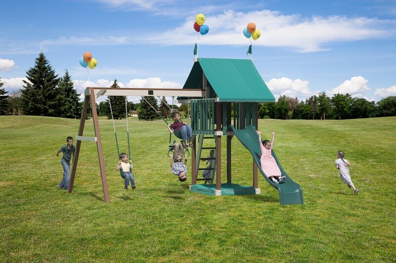 Play Mor Poly Lovely Retreat Swing Set