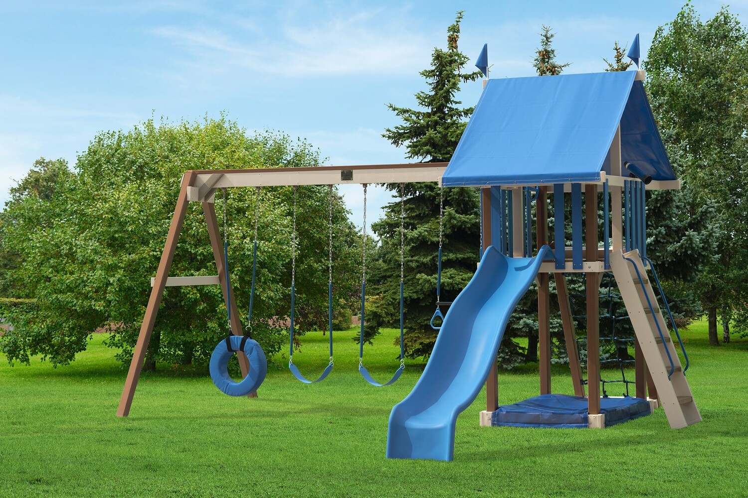Play Mor Poly Family Joy Swing Set