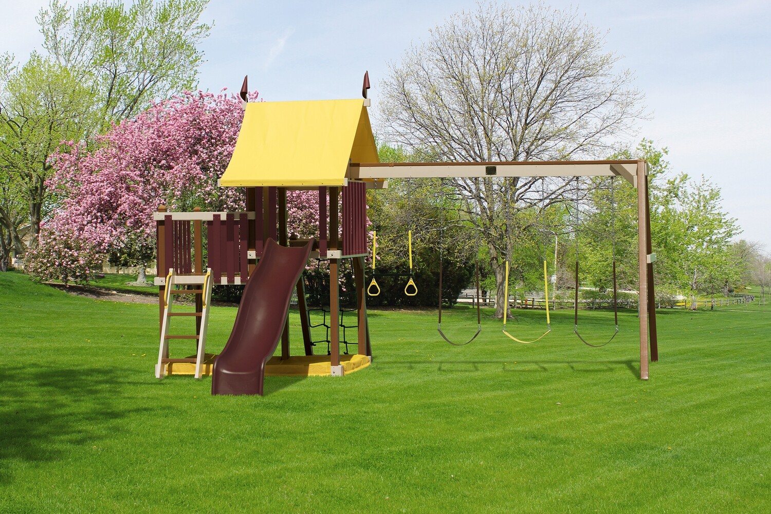 Play Mor Poly Outdoor Delight Swing Set