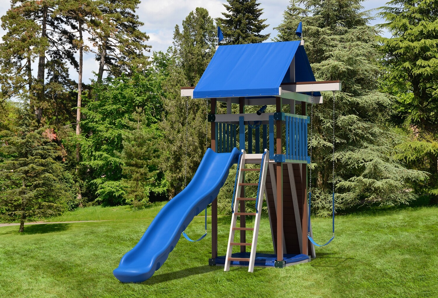 Play Mor Extreme Space Saver Swing Set