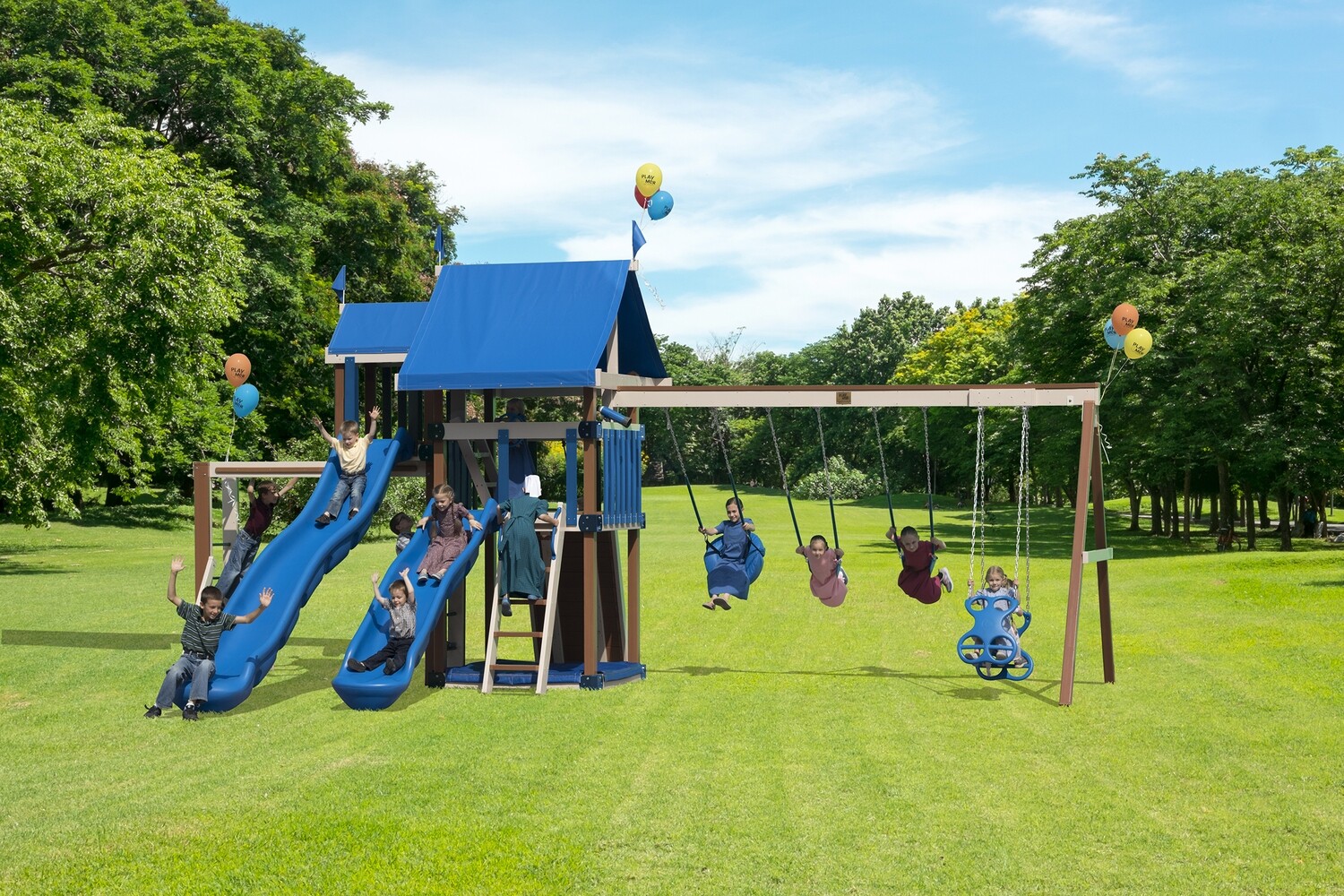 Play Mor Backyard Cheer Swing Set
