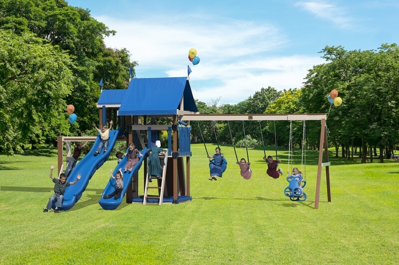 Play Mor Backyard Cheer Swing Set