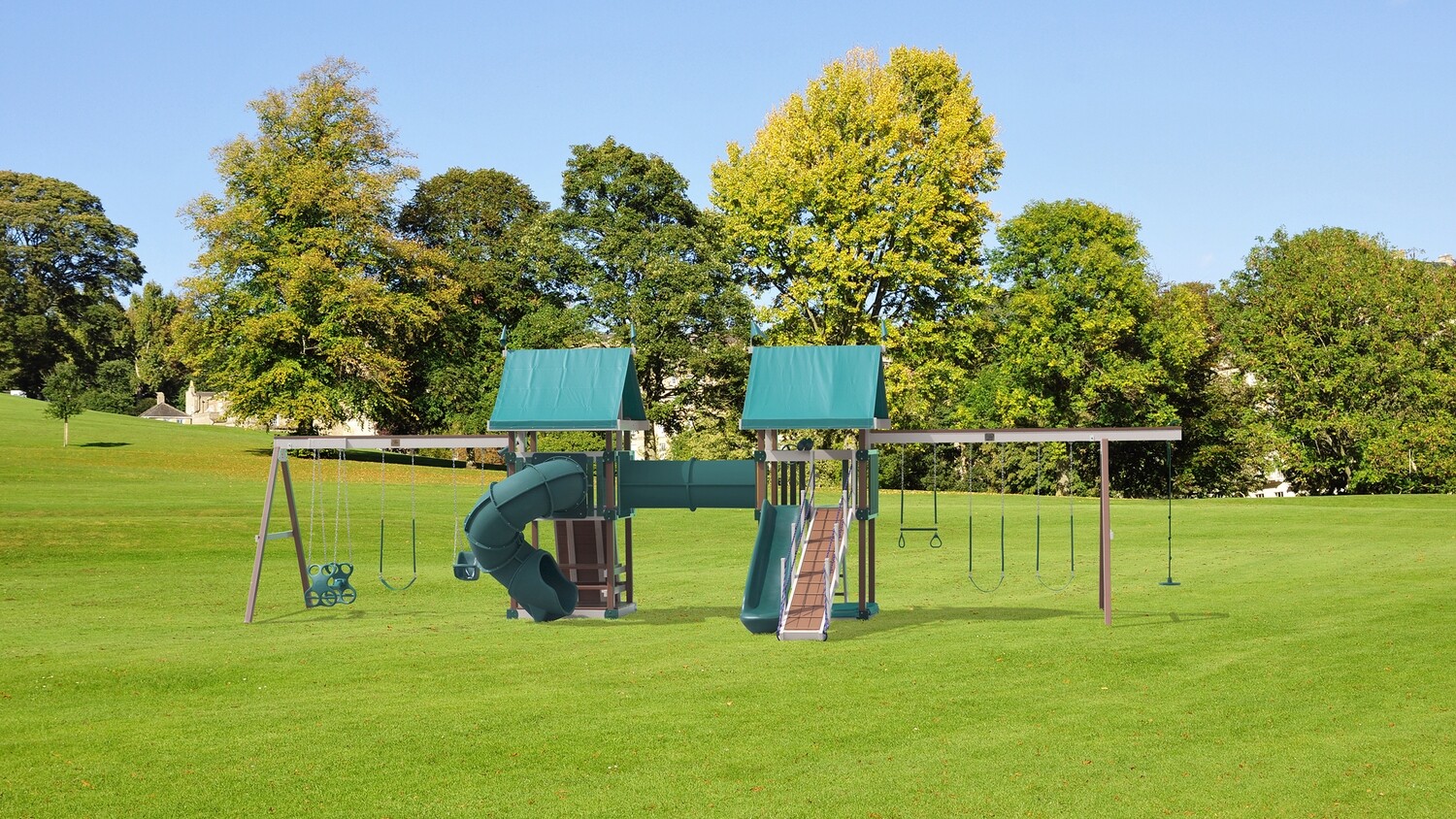 Play Mor Outdoor Meeting Ground Swing Set
