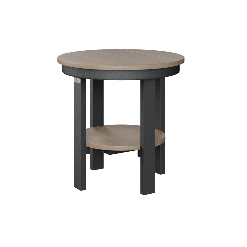 ROUND END TABLE  DINING HEIGHT