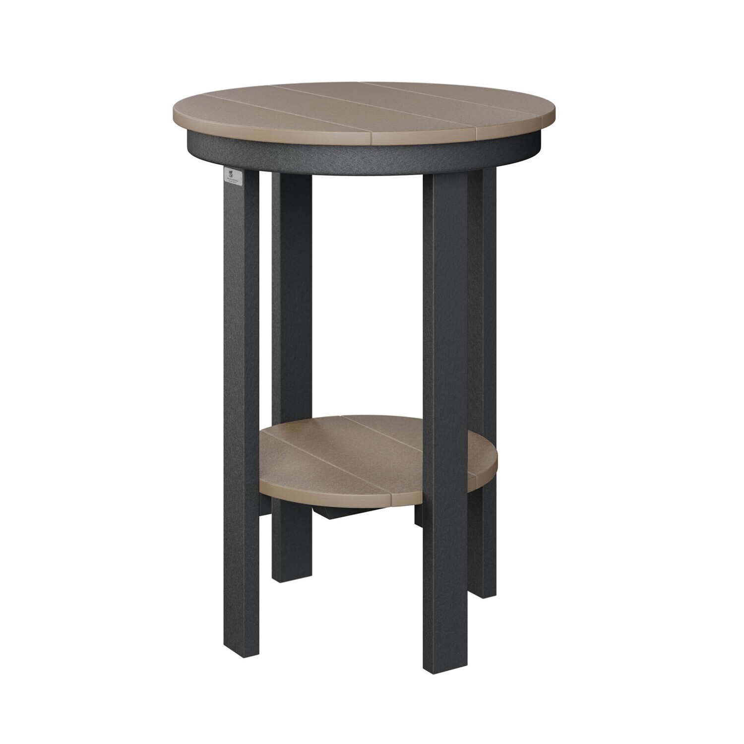 ROUND END TABLE  COUNTER HEIGHT