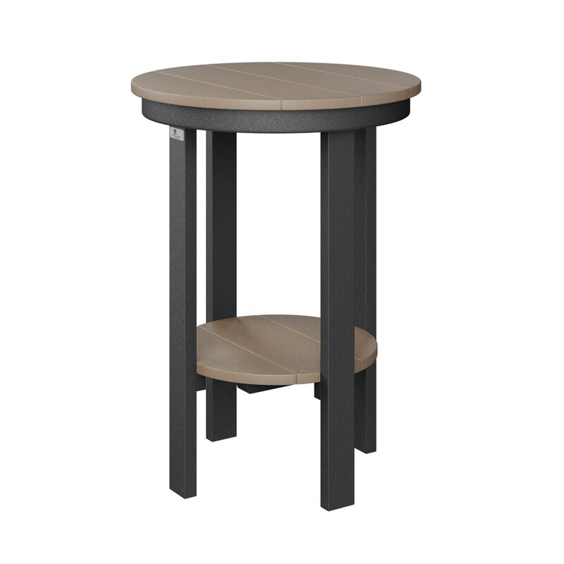 ROUND END TABLE  COUNTER HEIGHT