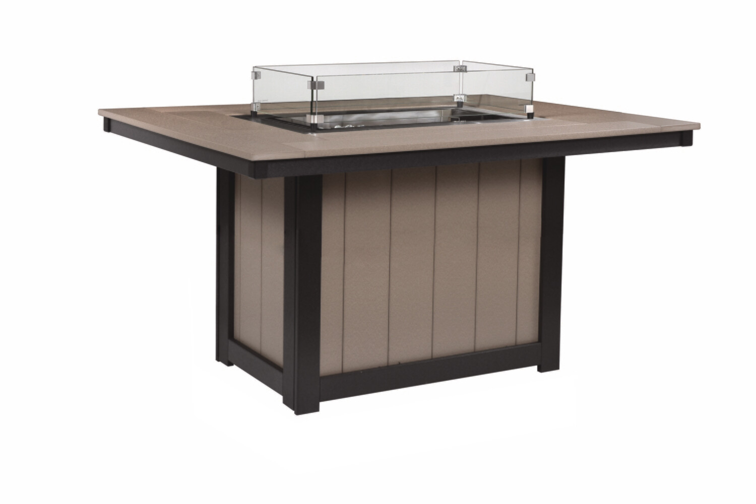 DONOMA 42" x 54" RECTANGULAR FIRE TABLE DINING