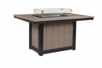 DONOMA 42" x 54" RECTANGULAR FIRE TABLE DINING