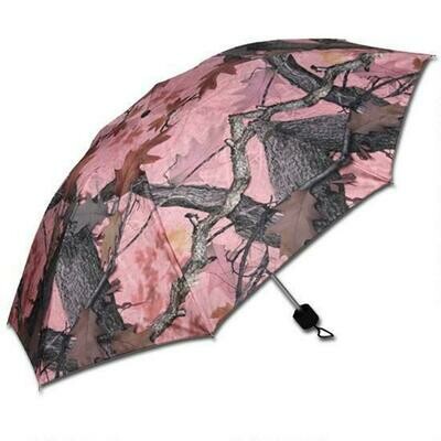 Pink Camo Compact Umbrella