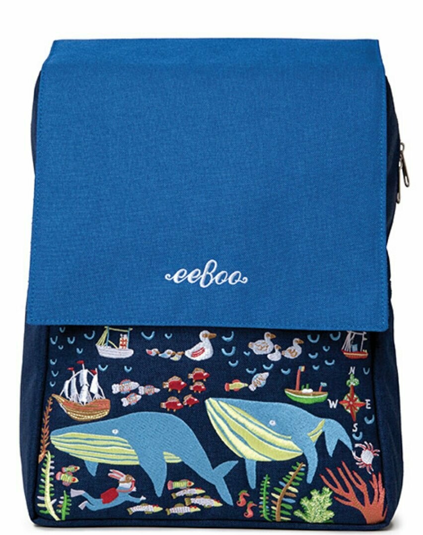 Embroidered Whale Backpack Embroidered Whale Backpack