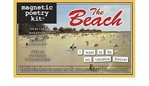 Magnet Poetry Beach