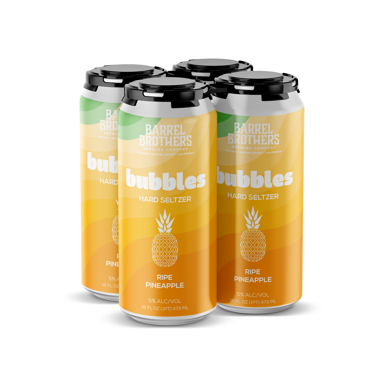 Bubbles - Ripe Pineapple - 4pk
