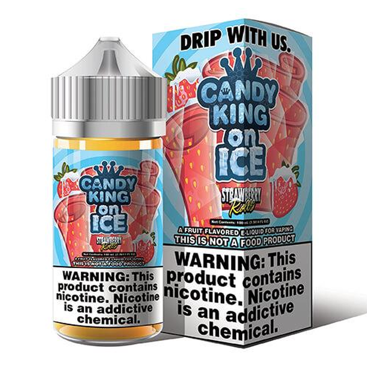 Candy King On Ice Strawberry Rolls 50mg