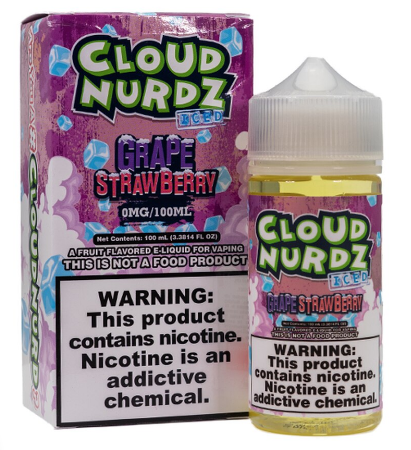Cloud Nurdz Iced Grape Strawberry 3mg