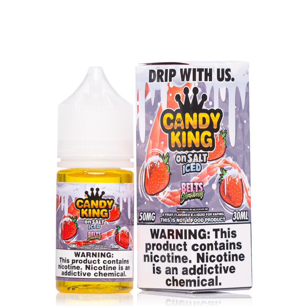 Candy King On Salt Iced Belts Strawberry 50mg