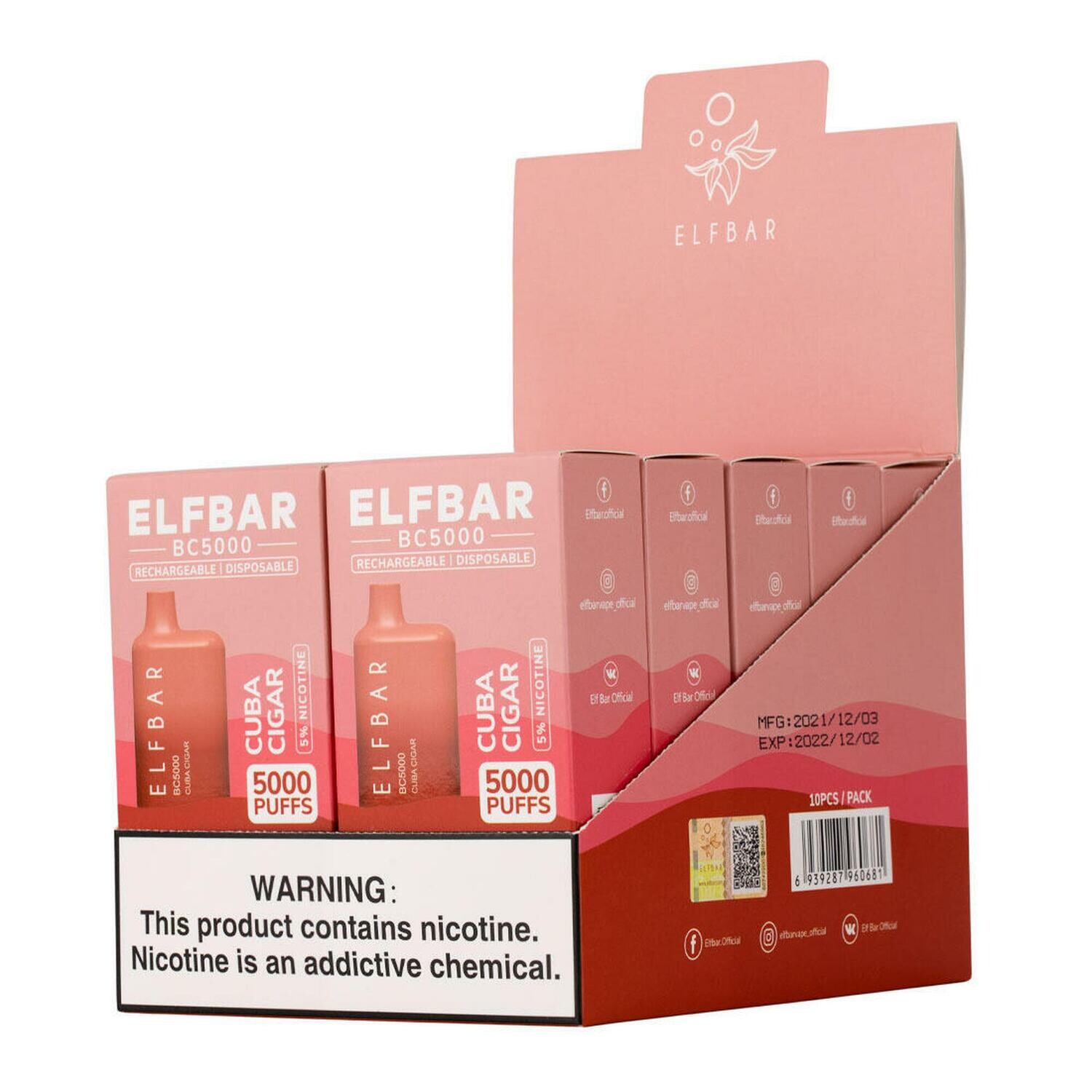 ELFBAR 5% Cuban Cigar