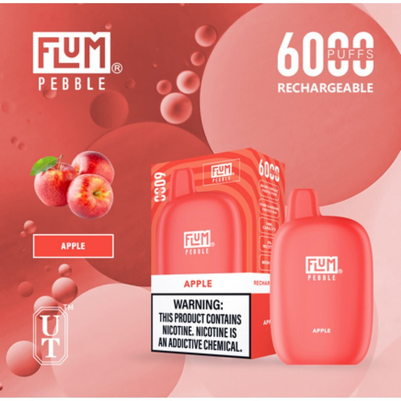 Flum Pebble 6000 Apple