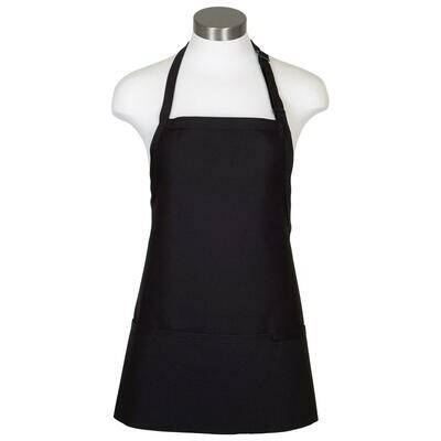 Fame F10 Three Pocket Adjustable Neck Apron, Color: Black