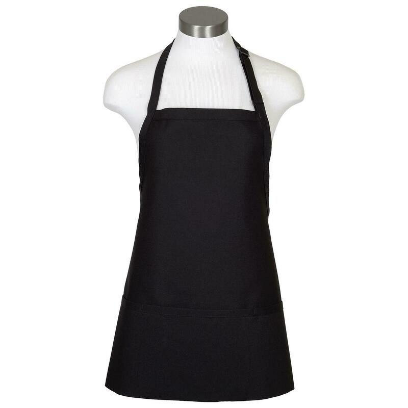 Fame F10 Three Pocket Adjustable Neck Apron, Color: Black