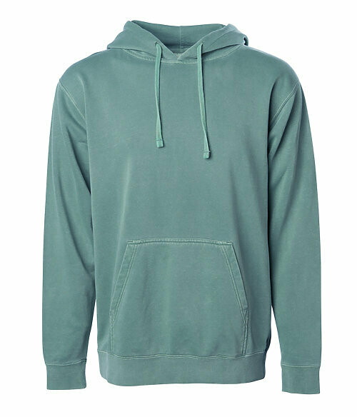 Unisex Pigment Dyed Hooded Sweatshirt