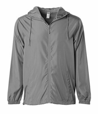 Unisex Light Weight Windbreaker Zip Jacket