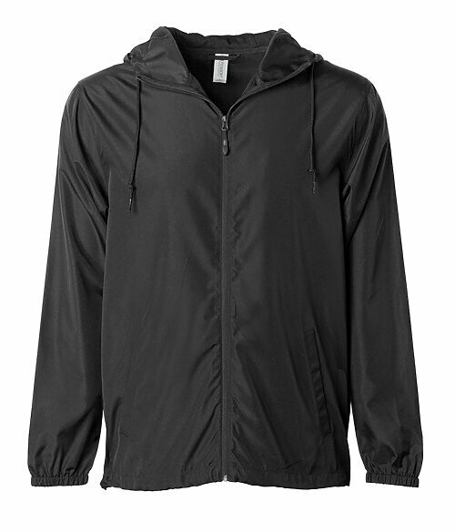 Unisex Light Weight Windbreaker Zip Jacket