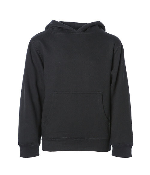 Midweight Youth Pullover Hoodie, Color: Black
